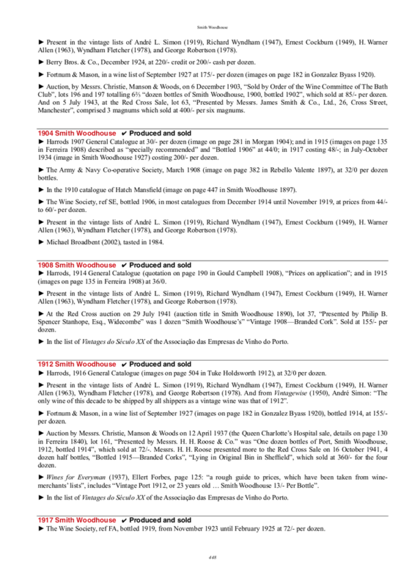 Port Vintages Book - 1st edition