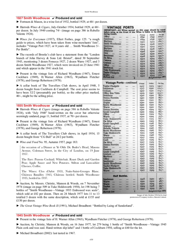 Port Vintages Book - 1st edition